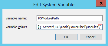 PSModulePath with SQL Server