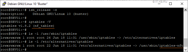 Debian 10 iptables-nft