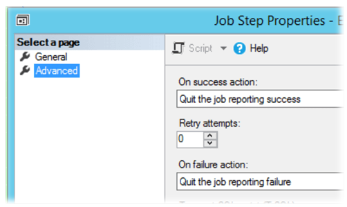 SQL Agent Job fo Server Status Report - Exit Code