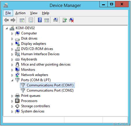 Hyper-V VM Gen2 with COM ports in Device Manager