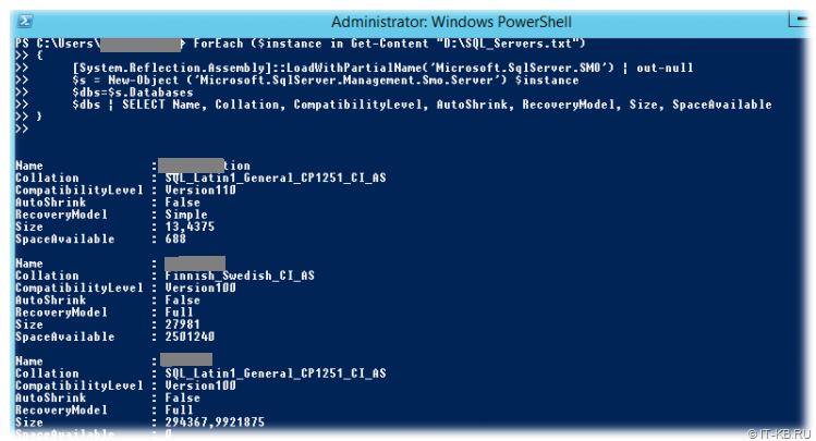 PowerShell and SqlServer.SMO objects