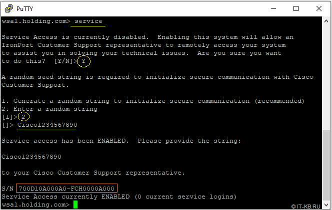 Enable service remote access on Cisco WSA S690 with AsyncOS 12.5