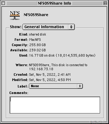 NFSOS9Share Info