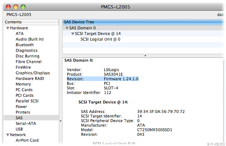 LSI Logic SAS 3041E on Apple Power Mac