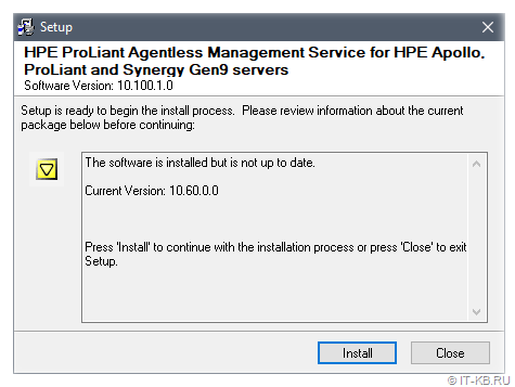 HPE ProLiant DL380p Gen8 with Windows Server 2022 - Installing the HPE ProLiant Agentless Management Service (AMS) package