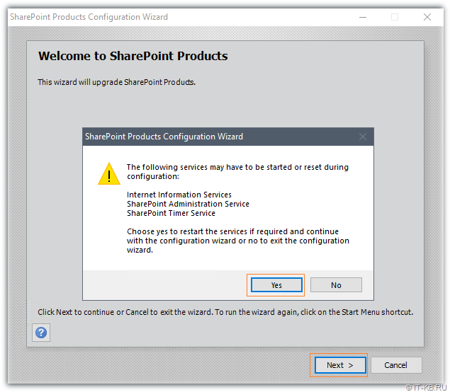 SharePoint 2019 Products Configuration Wizard